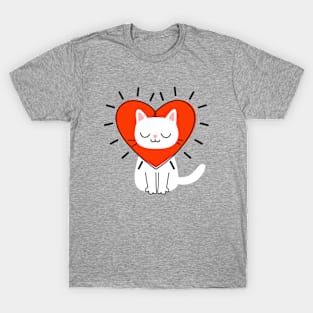 Valentine's Day Kitty T-Shirt